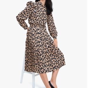 kate Spade forest feline midi skirt